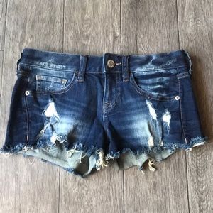 Express Distressed Denim Shorts